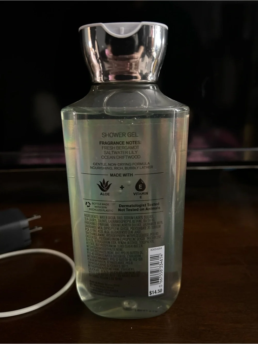 Bath & Body Works Endless Sea Shower Gel - Blue & Silver Accents